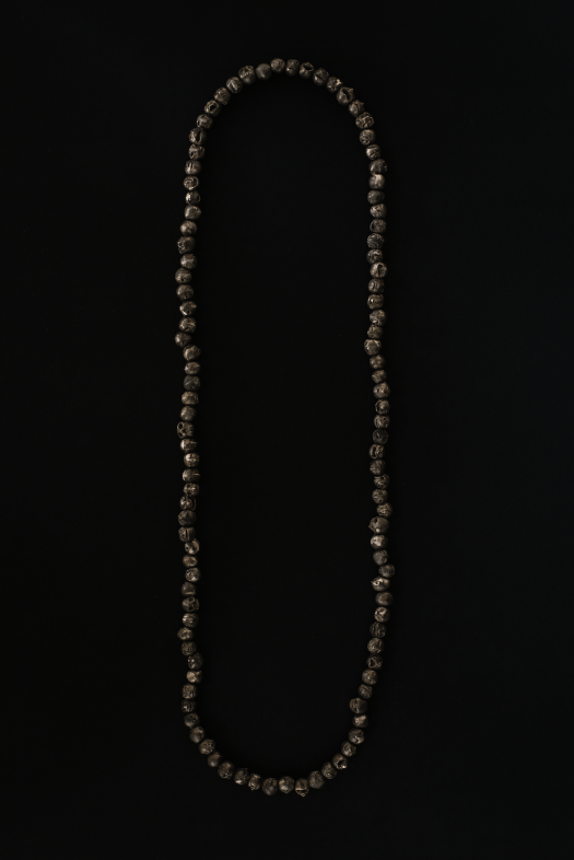 necklace, 2018 bronze, nylon coated steel wire